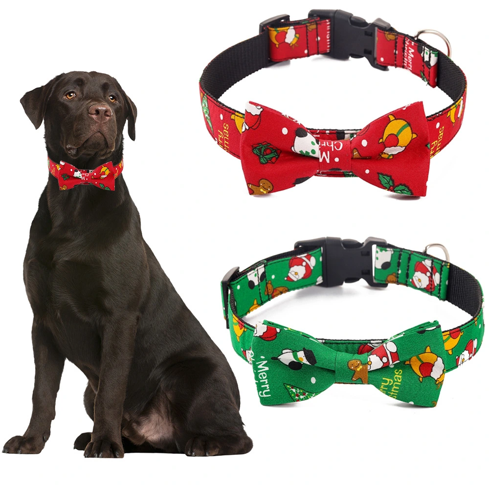 Simplicity Creative Printed Christmas Dog Collar Pet Supplies