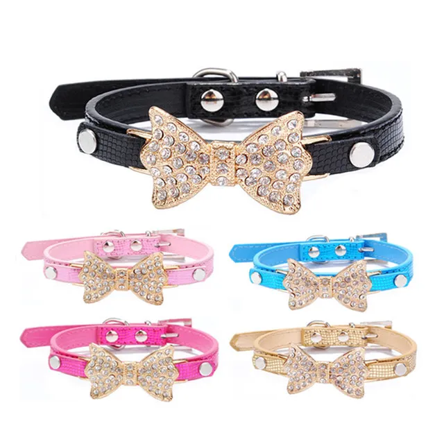 Bling rhinestone dog collar