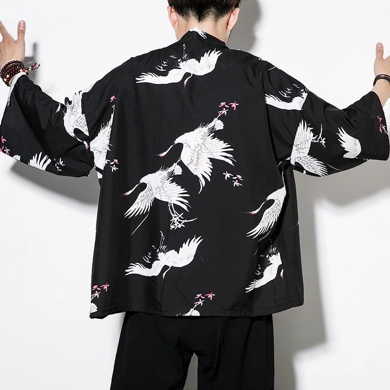 Three-Quarter Sleeve Kimono Cardigan Thin Half Sleeve
