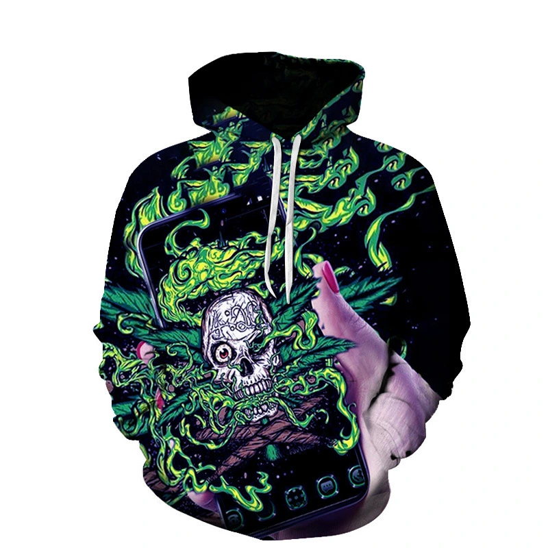 3D Digital Printing Couple Hoodie Hoodie Pullover Baseball Uniform