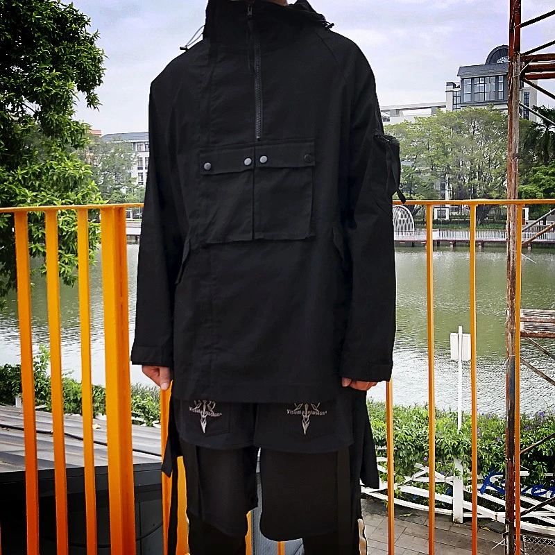 Functional Wind Men's Jacket Hooded Workwear Jacket Top