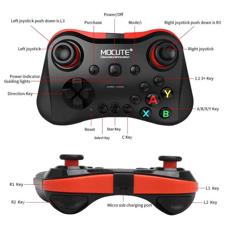 Magic Cart Mobile Phone Wireless Bluetooth Gamepad