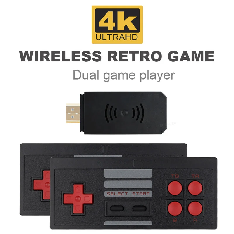Built-in 620 TV Game Console Wireless Bluetooth Handle Mini