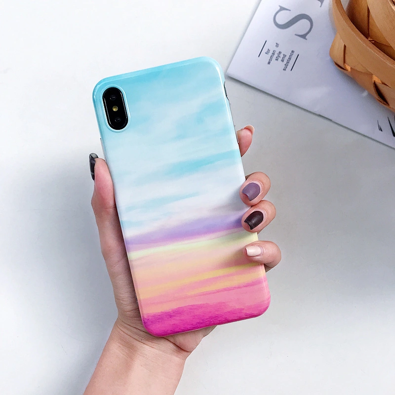 Glossy Marble Pattern Phone Case