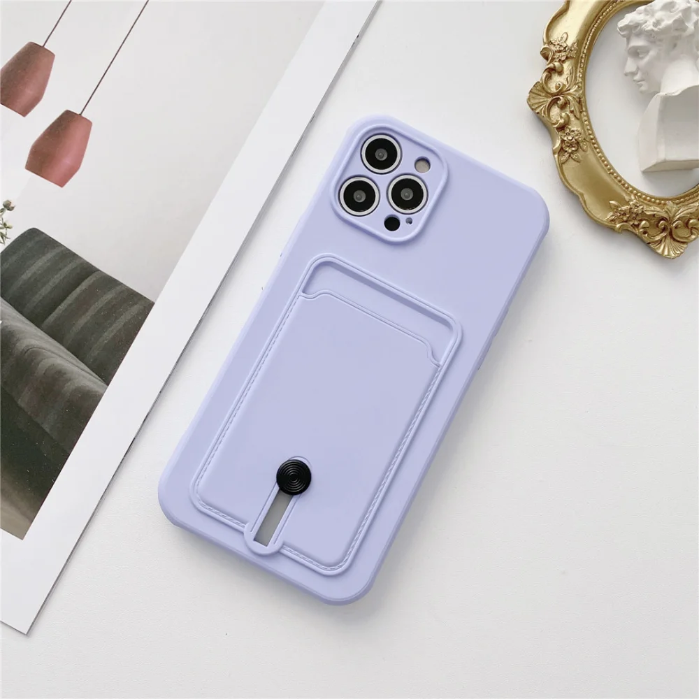 Card Holder Card Silicone Fine Hole Mobile Phone Case