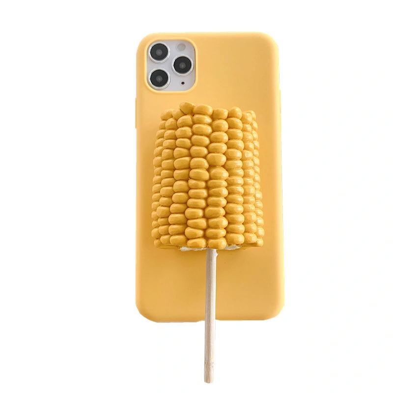 Suitable For 12 Corn On The Cob Egg Tart Pinch Three-dimensional Mobile Phone Case 11 Protective Cover