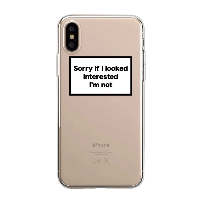 Creative text FUCK mobile phone case