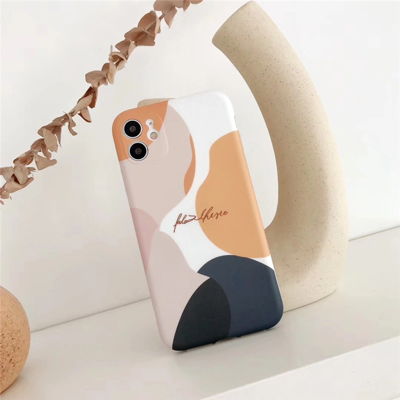 Contrasting soft silicone phone case