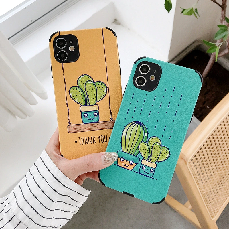 Cactus embossed phone case