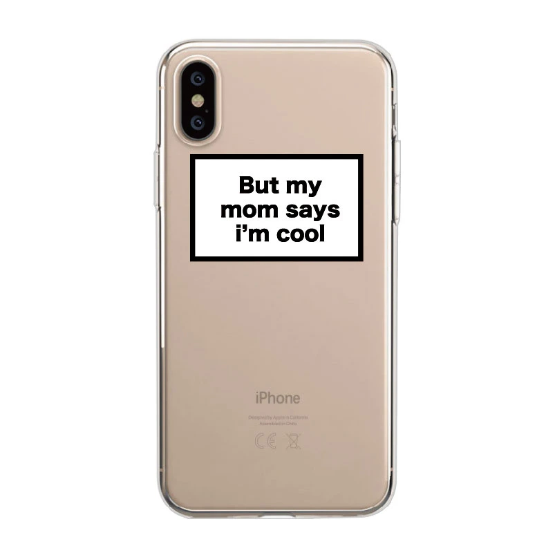 Creative text FUCK mobile phone case