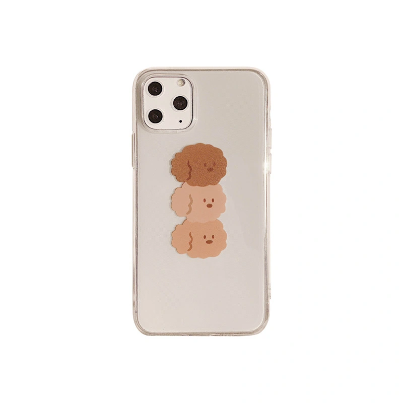 Simple frosted pattern silicone phone case