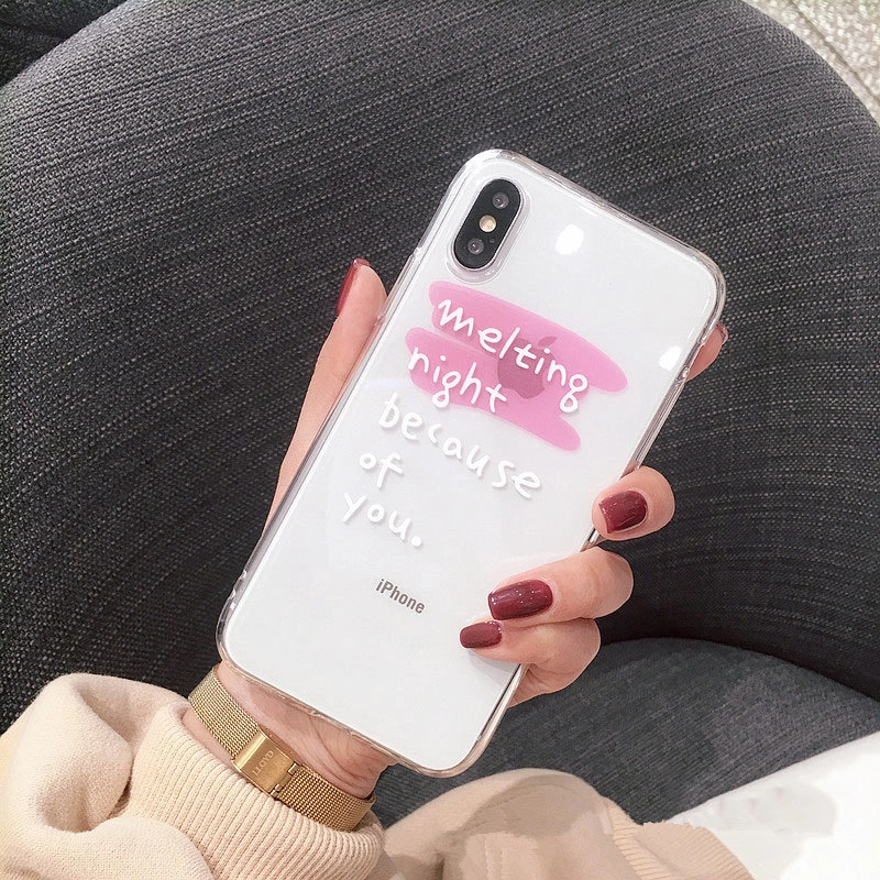 Phone case transparent female