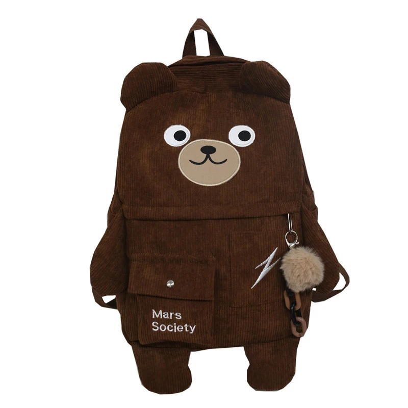 Japanese And Korean Ins Cute Bear Backpack Large Capacity