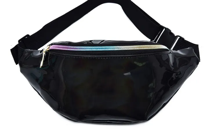 Wholesale Customized New Laser Waist Bag Korean Version Of Pu Colorful Men And Women Shoulder Messenger Bag Multifunctional Anti-theft Waist Bag