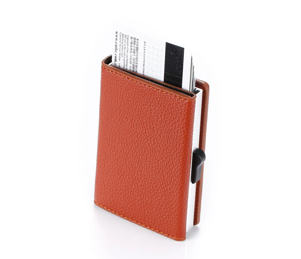 Metal Card Box Zipper Automatically Ejects Credit Card Case