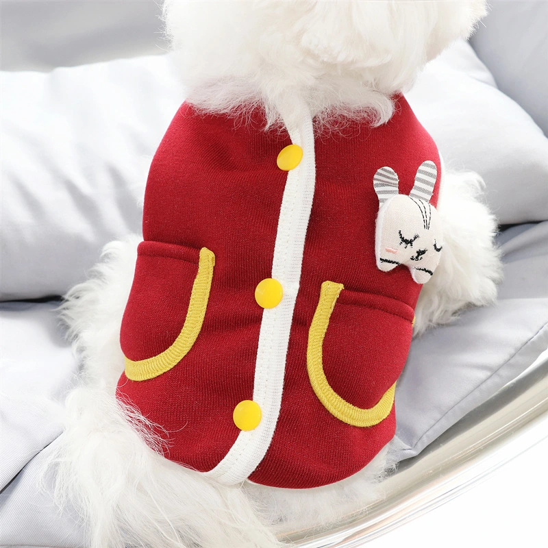 Rabbit Cardigan Sweater Puppy Dog Clothes