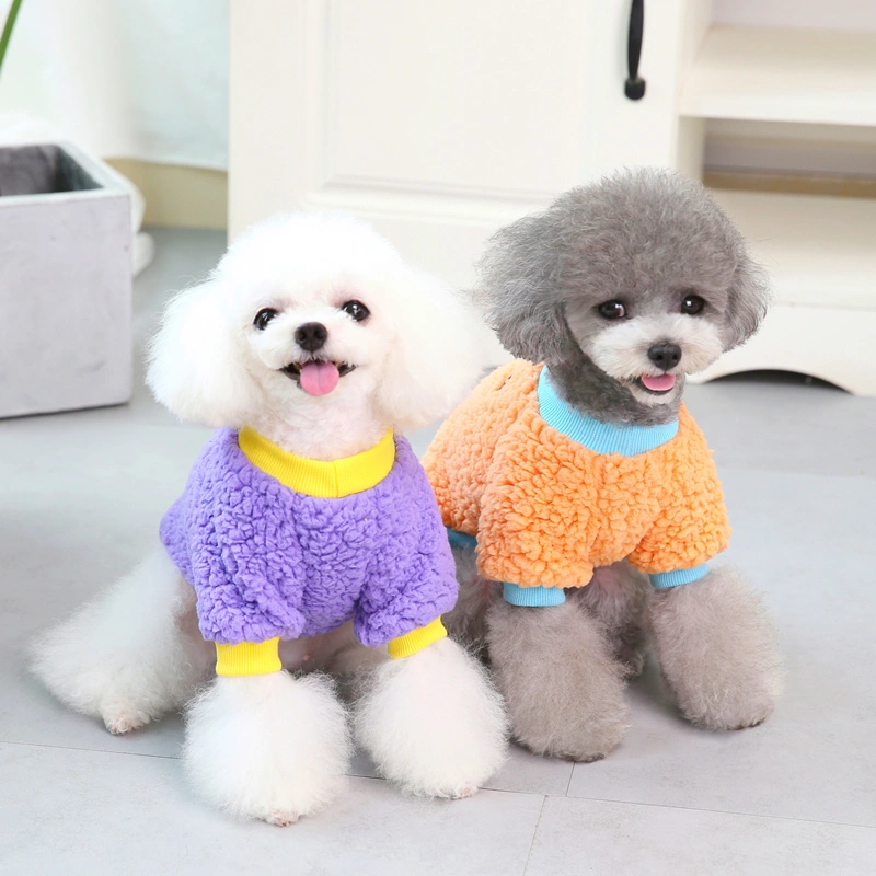 Teddy Bichon Pomeranian Small Dog Pet Winter Warm Two-legged Sweatshirt