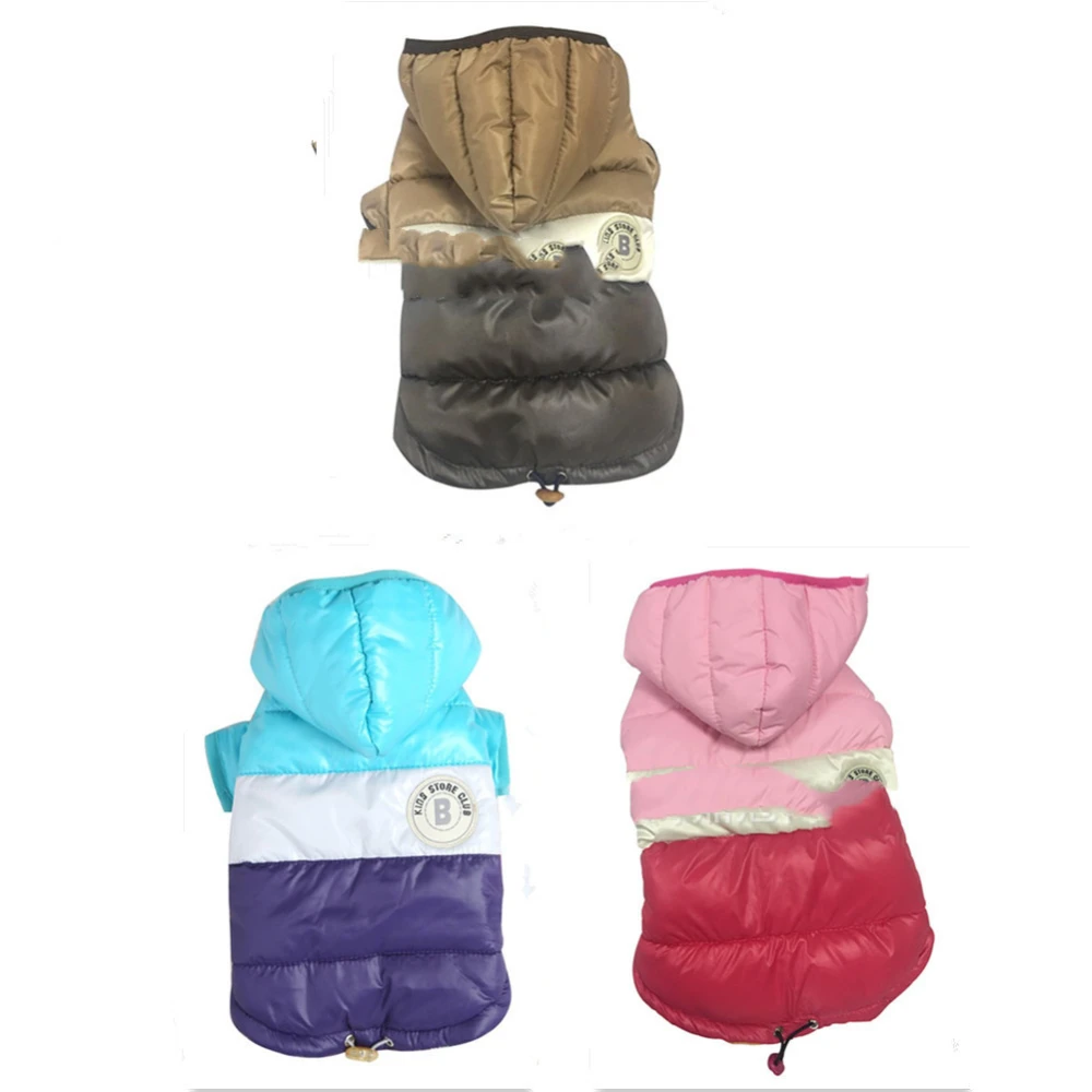 Down Padded Jacket Padded Waterproof Padded Hooded Two-legged Puppy Clothes