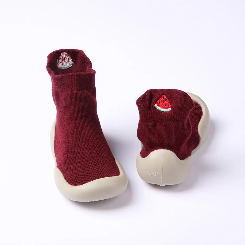 Children's Toddler Step Soft Bottom Non-slip Cartoon Cotton Baby Shoes