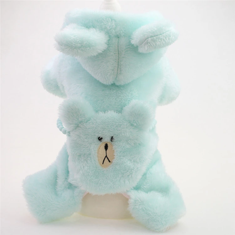 Pet Clothes Autumn And Winter Clothes Puppy Dog Clothes Thickened Plus Velvet