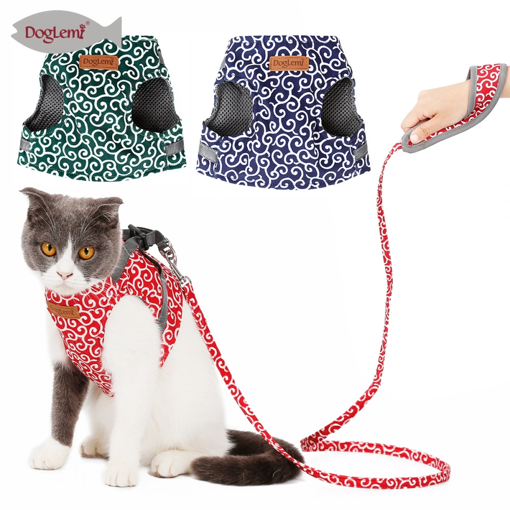 Cat Traction Rope Chest Harness Cat Vest Style Clothes