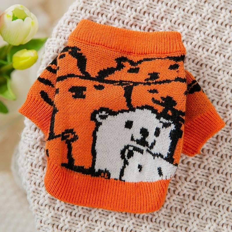 Knit Sweater Autumn Winter Puppy Clothes