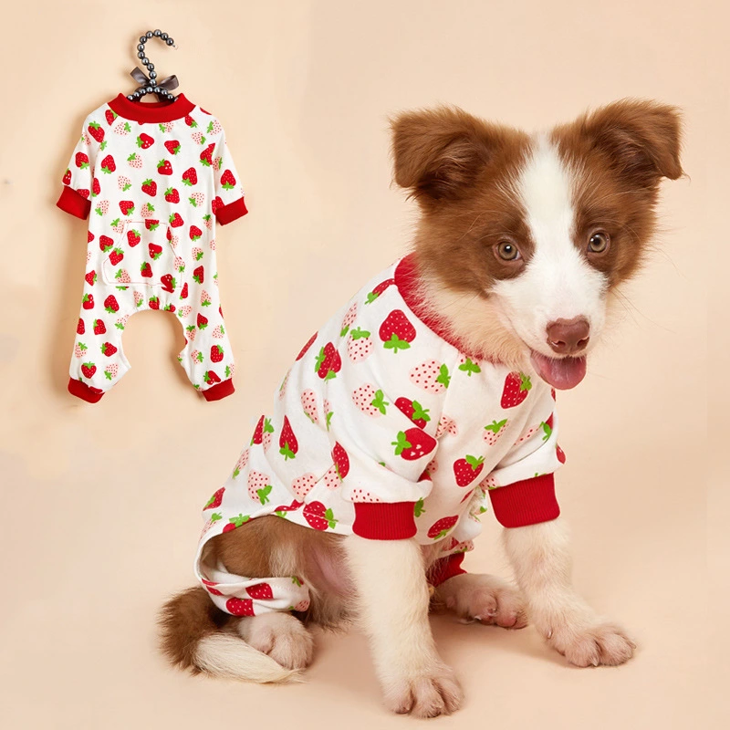 Dog clothes cotton four-legged knit