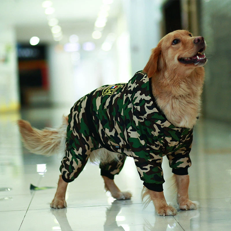 Camouflage four-legged suit