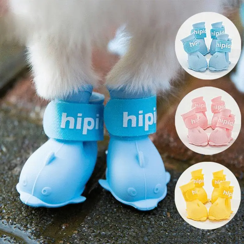 Cartoon pet waterproof rain boots