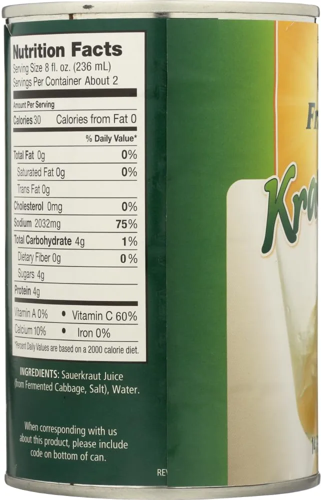 Franks Kraut Juice, 14 Fl Oz (Pack of 12)