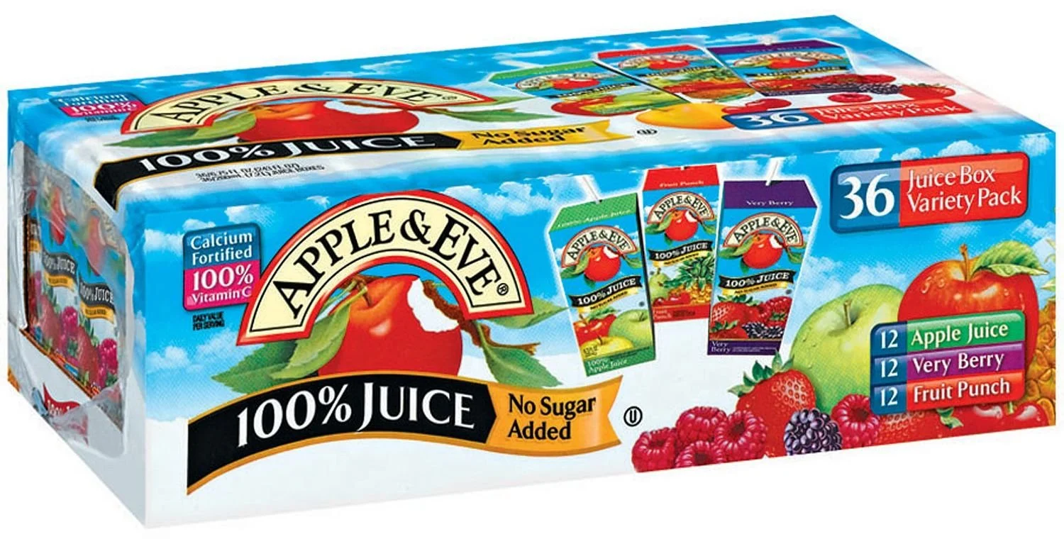 Apple & Eve Juice Box Variety - 36/6.75 Ounce