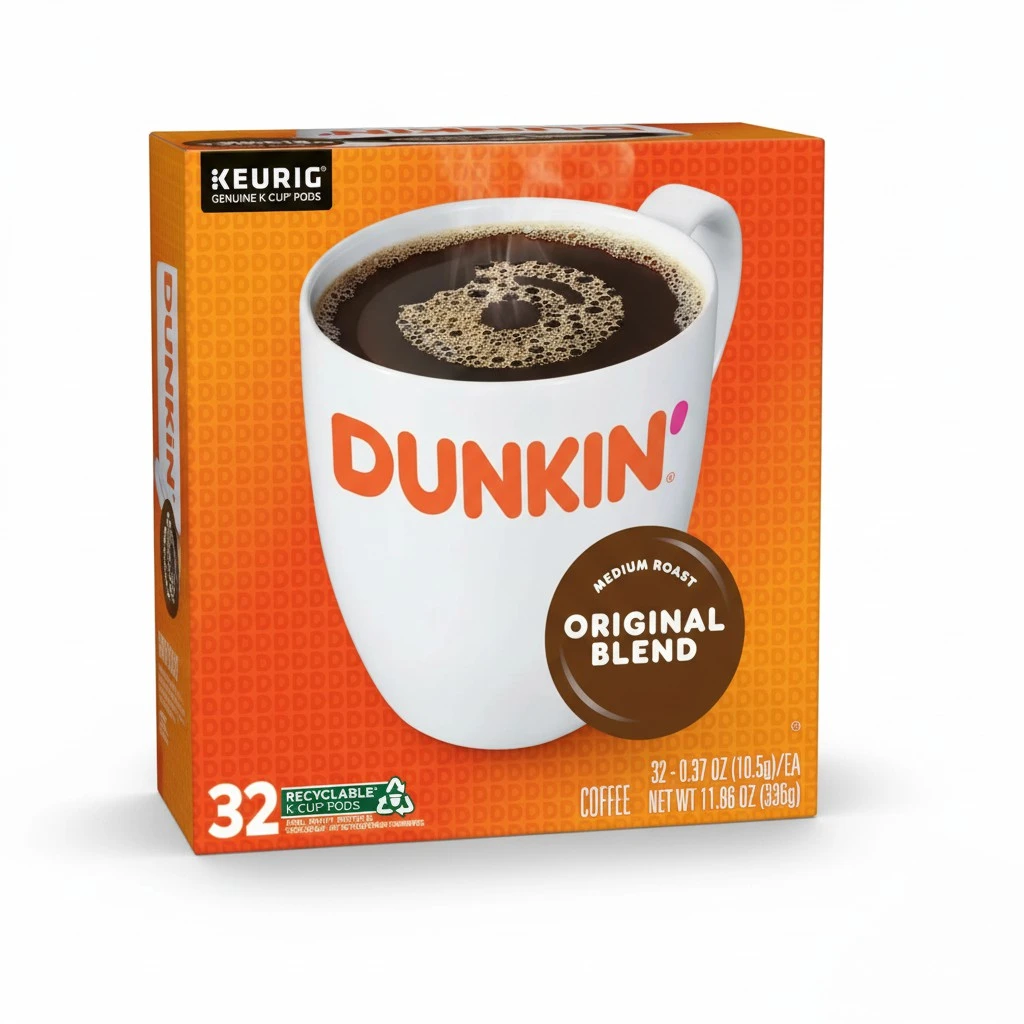 Dunkin' Original Blend Medium Roast Coffee, 128 Keurig K-Cup Pods