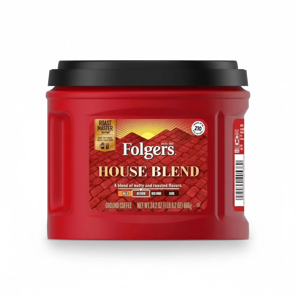 Folgers House Blend Medium Roast Ground Coffee, 24.2 Ounces