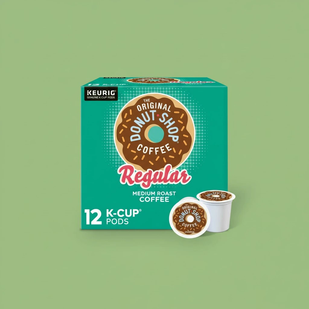 The Original Donut Shop Regular Keurig Single-Serve K-Cup Pods, Medium Roast Coffee, 12 Count