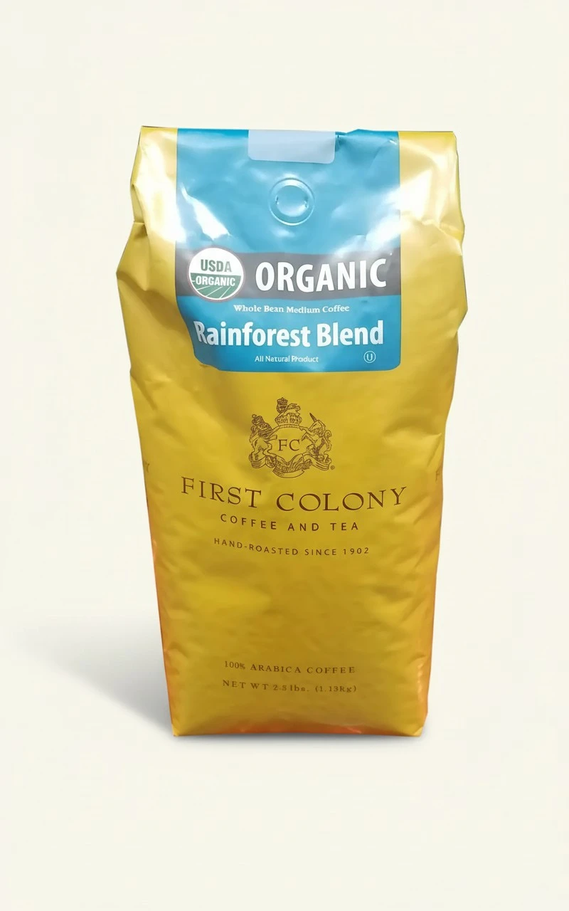 First Colony Organic Whole Bean Coffee, 40 Ounce