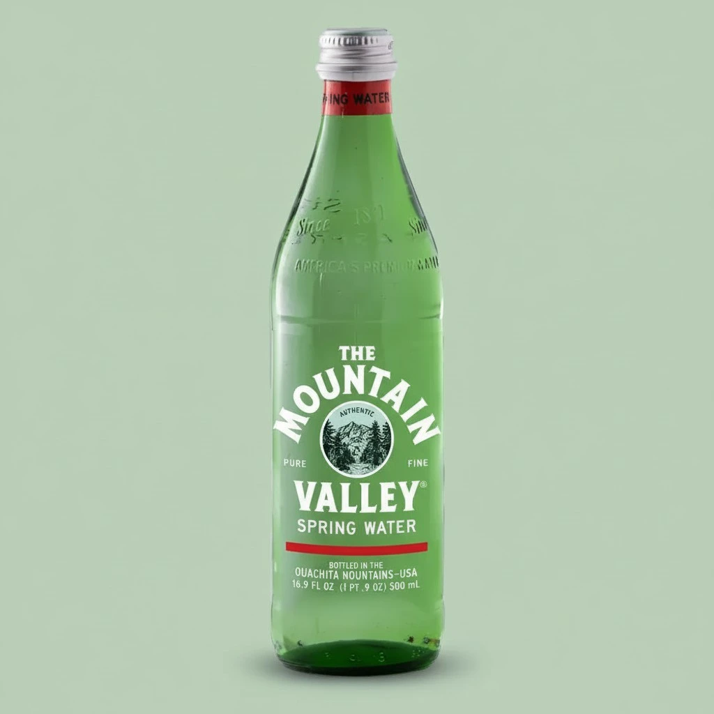 Mountain Valley, Spring Water, Glass Bottle, 16.9 ounces (Pack of 12)