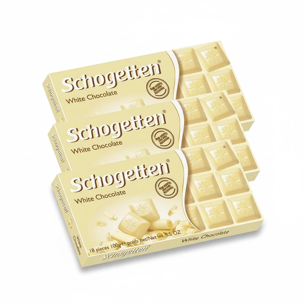 Schogetten German Chocolate (Pack of 3) (White Chocolate),100 grams