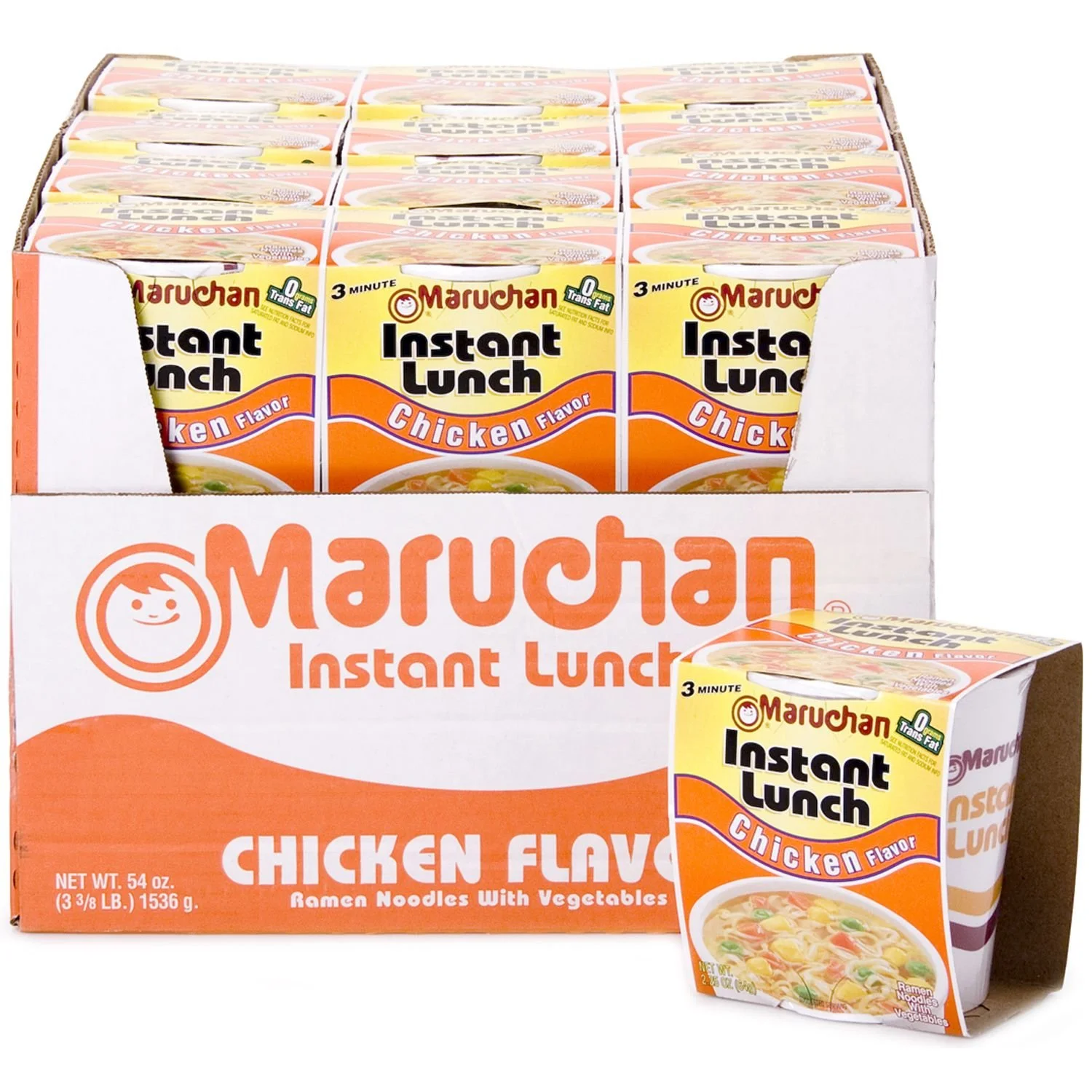Maruchan Instant Lunch Chicken Flavored Cup Noodle, 24 Pack