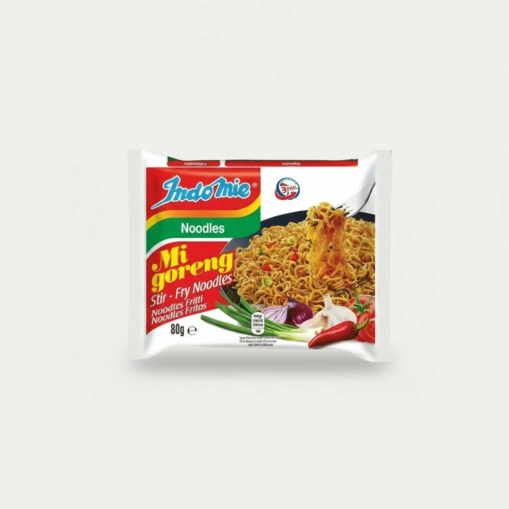 Indomie Mi Goreng Instant Stir Fry Noodles, Halal Certified, Original Flavor, 10 Count (Pack of 1)