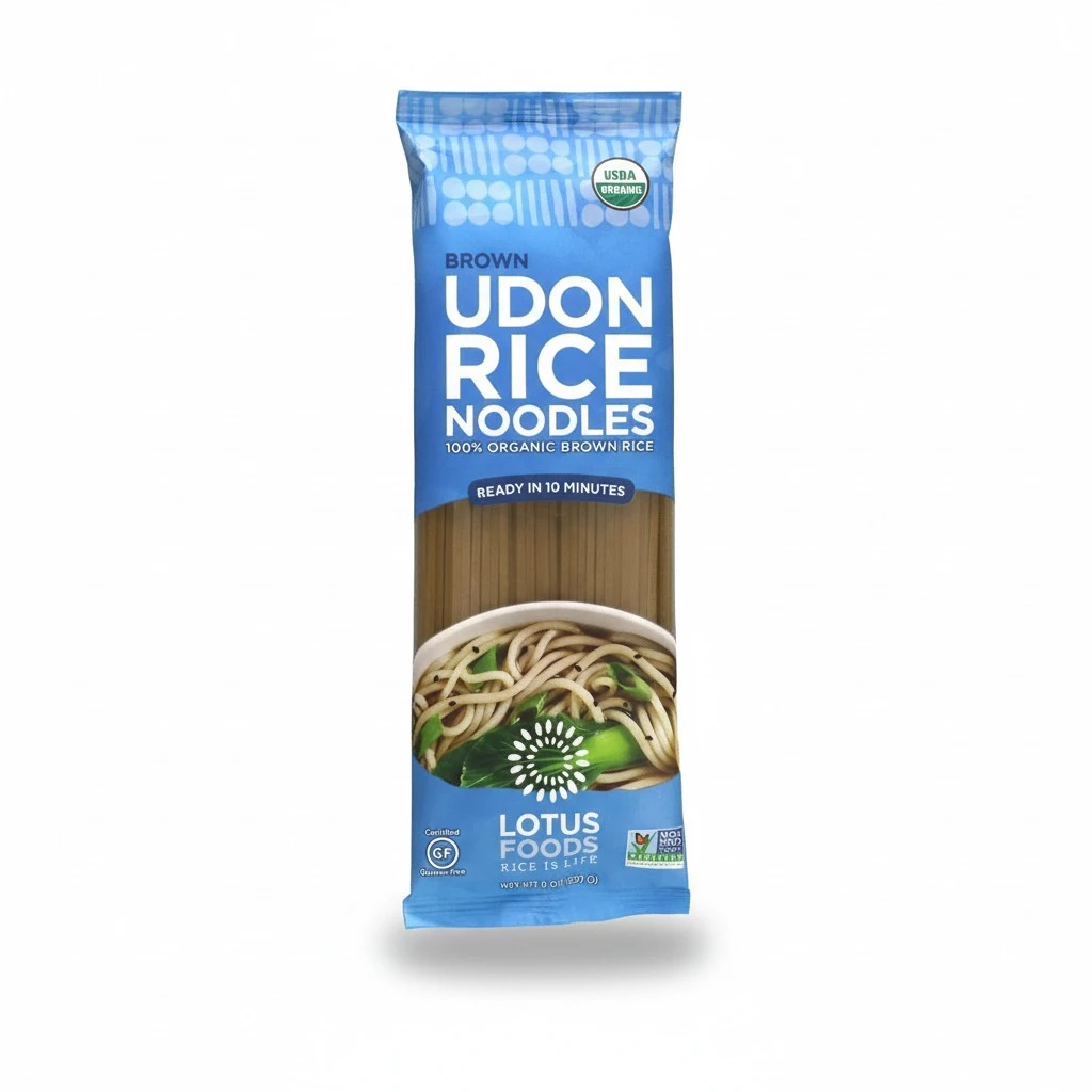 LOTUS FOODS Organic Brown Udon Rice Noodles, 8 OZ