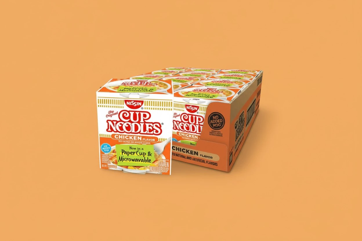 Nissin, Cup Noodles Soup, Chicken Flavor, 2.25 oz (case of 12)