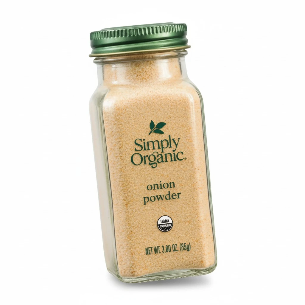 Simply Organic White Onion Powder, 3-Ounce Jar, Organic US Grown Onions, Real Onion Taste Without The Tears, Kosher, Non GMO