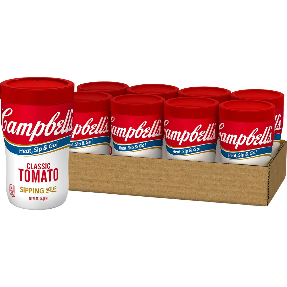 Campbell's Soup on the Go, Classic Tomato, 11.1 Ounce (Pack of 8)