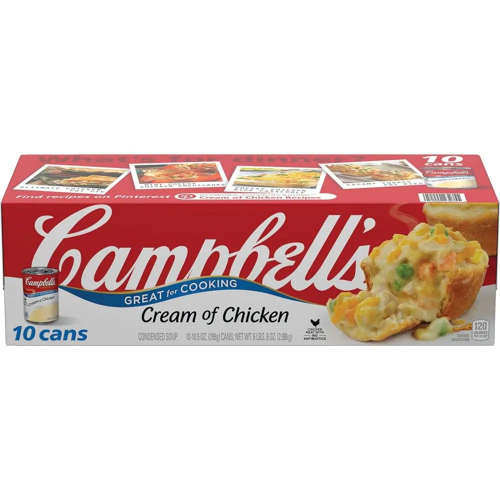 Campbell's 10 Piece Condensed Cream of Chicken Soup, 6 Pound