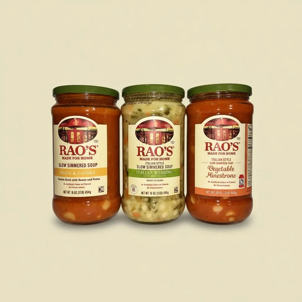 Raos Soup Variety Pack, 3 Jars, Italian Wedding, Pasta Fagioli, Vegetable Minestrone (3) 16 oz Jars