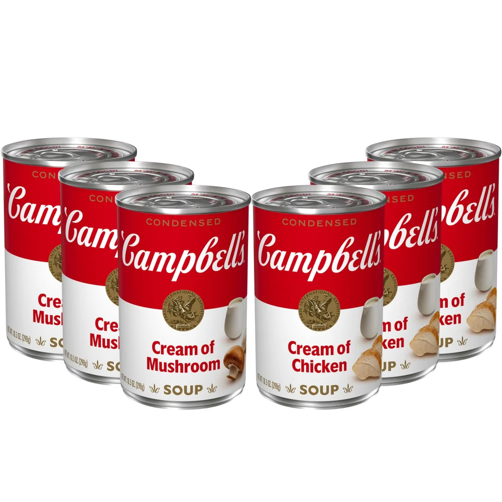 Campbell's Condensed Cream Soup Variety Pack, 10.5 oz. Can, (Pack of 6)