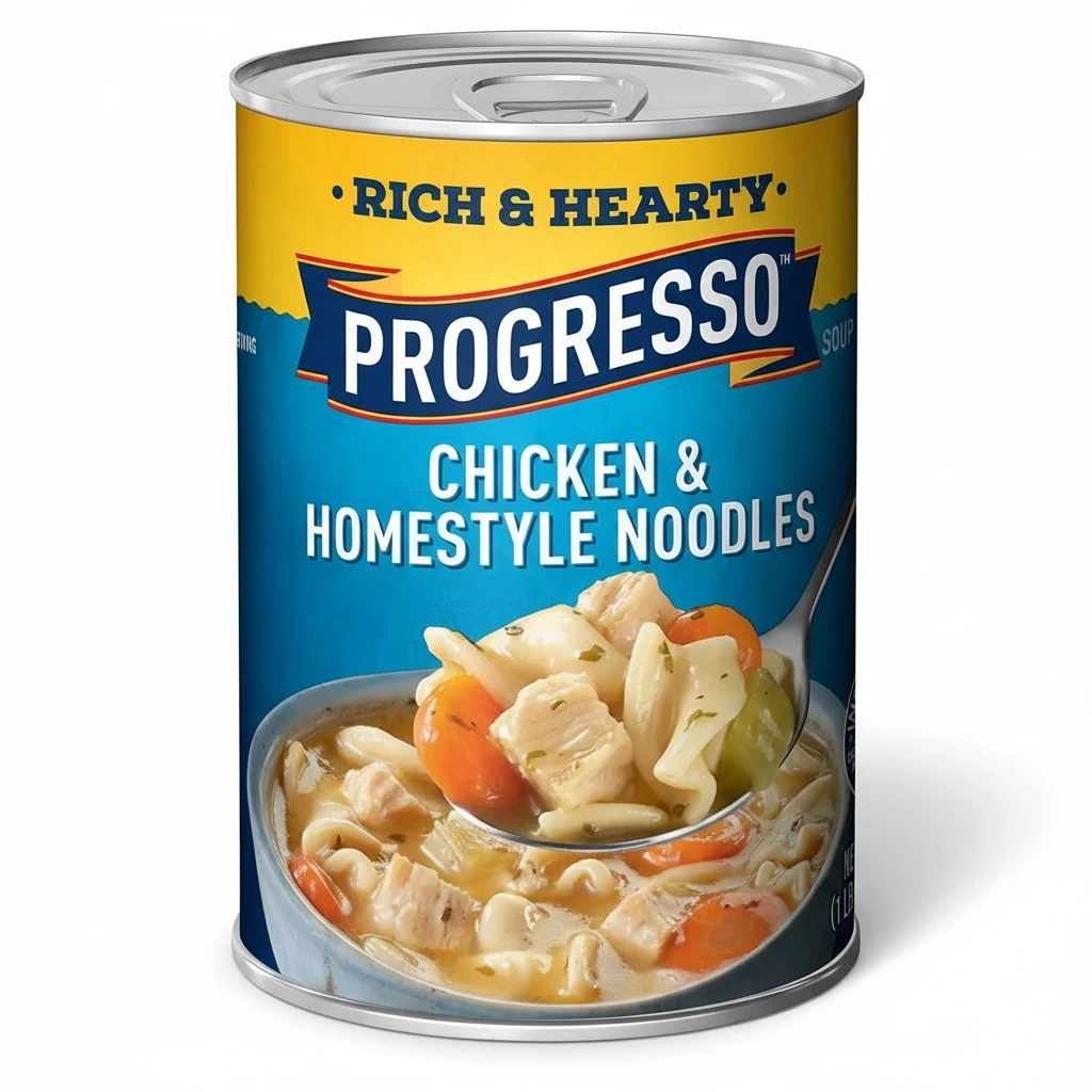 PACK OF 12 - Progresso™ Rich & Hearty Chicken & Homestyle Noodles Soup 19 oz Can, 19.0 OZ