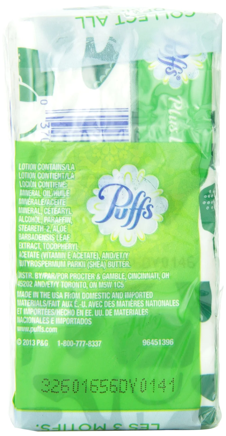 Puffs Plus Lotion Facial Tissues, 2 to Go Packs, 10 Tissues Per Pack - Packet (20 Tissues Total)