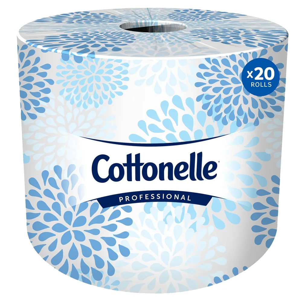 Cottonelle Professional Standard Roll Bulk Toilet Paper (13135), 2-Ply, White, Compact for Easy Storage (20 Rolls of 451 Sheets, 9,020 Sheet Total)