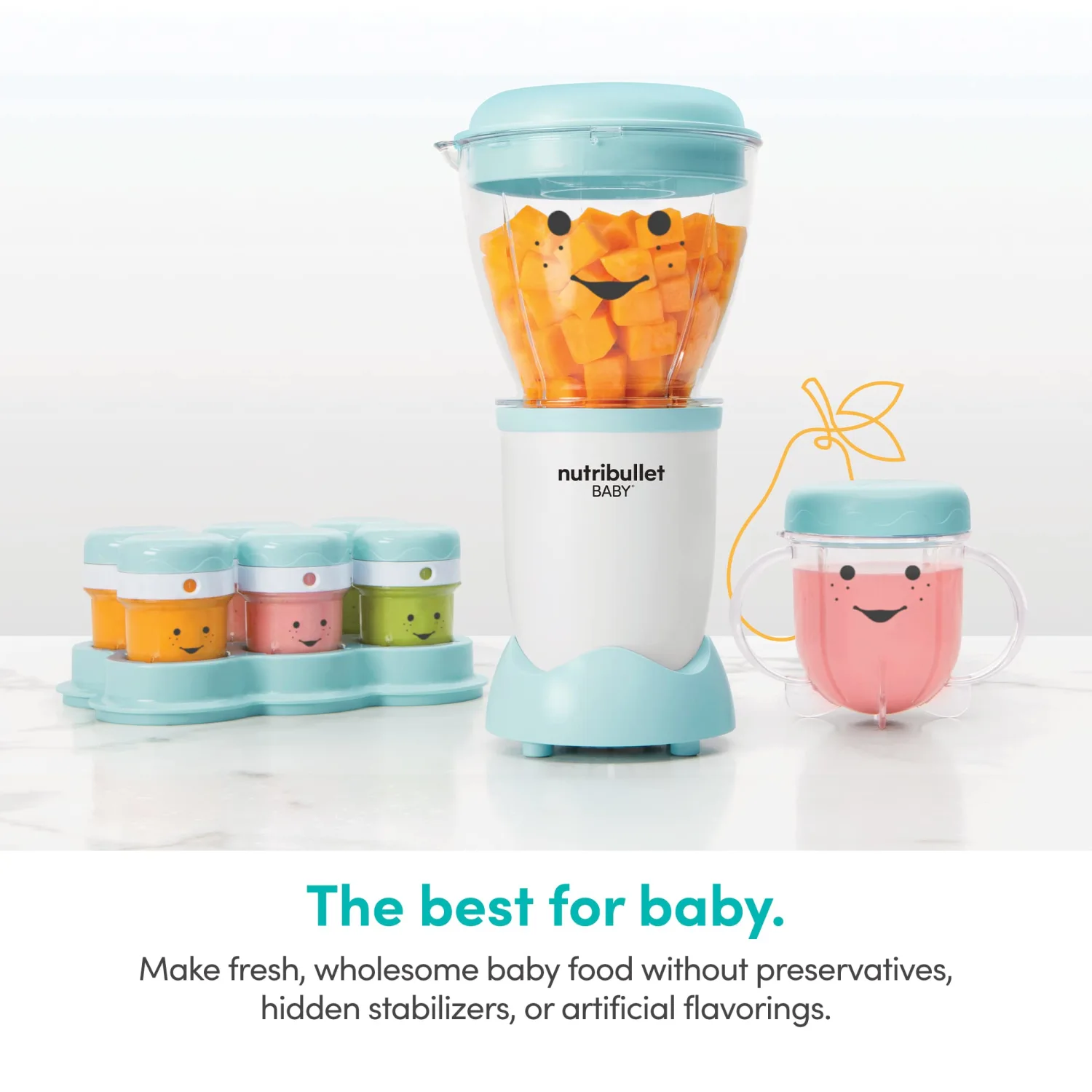 NutriBullet NBY-50100 Baby Complete Food-Making System, 32-Oz, Blue